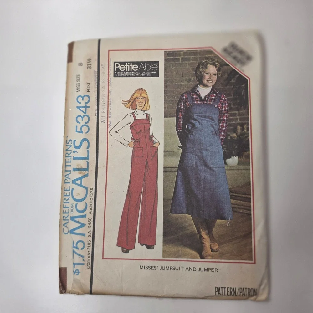McCalls vintage 1970s